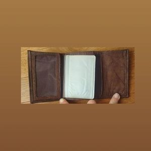 Men's Stafford Brand Brown Trifold Wallet
